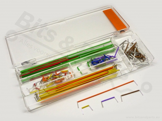Breadboard jumper cables in storage box 140PCS 22AWG